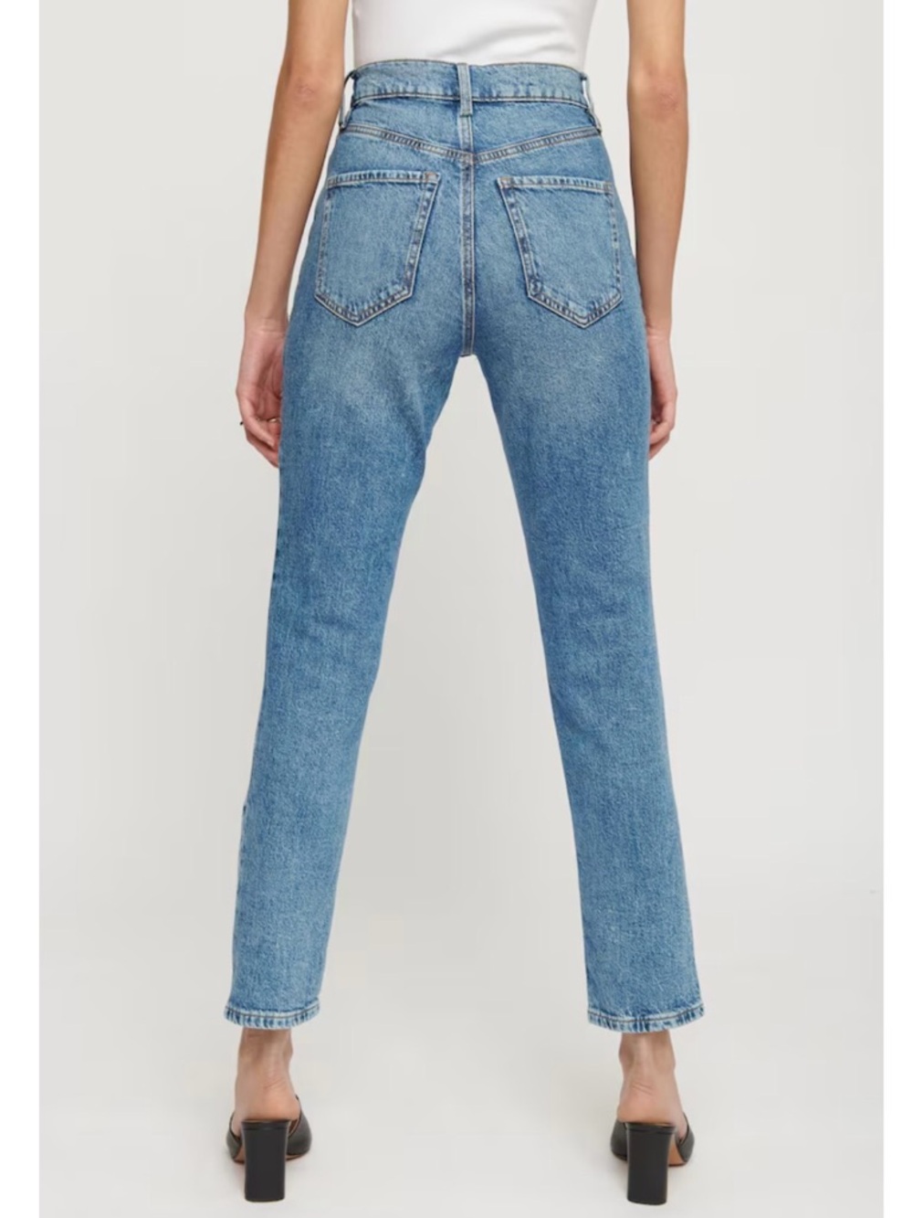 Dynamite Rosie High Rise Straight Leg Denim Jeans